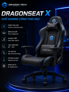 Ghế gaming DragonTech công thái học